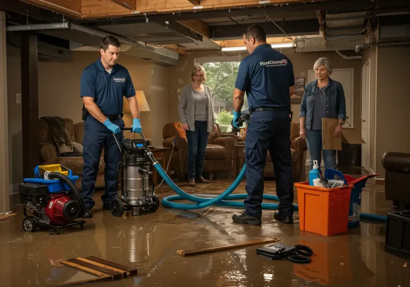 Basement Water Extraction and Removal Techniques process in Trafalgar, IN