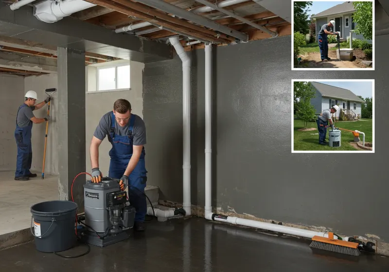 Basement Waterproofing and Flood Prevention process in Trafalgar, IN